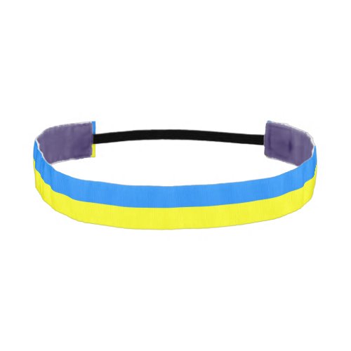 Blue and Yellow Ukraine Inspired peace anti war Athletic Headband