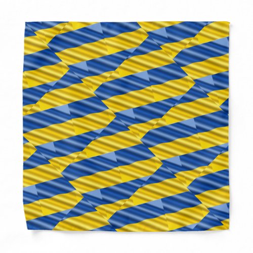 Blue and Yellow Ukraine Inspired peace anti war Bandana