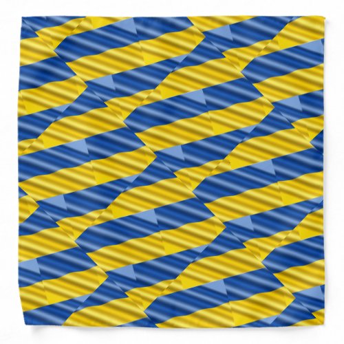 Blue and Yellow Ukraine Inspired peace anti war Bandana