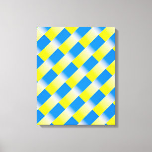 Blue and Yellow Ukraine Inspired peace anti war Canvas Print