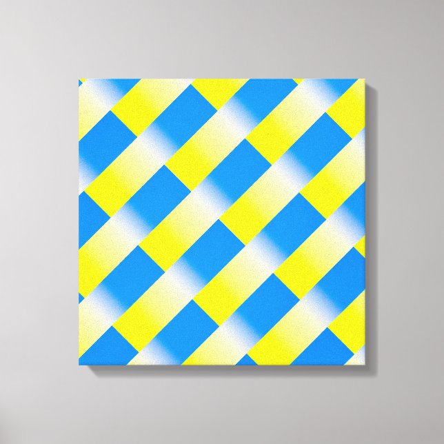 Blue and Yellow Ukraine Inspired peace anti war Canvas Print (Front)