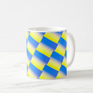 Blue and Yellow Ukraine Inspired peace anti war Coffee Mug