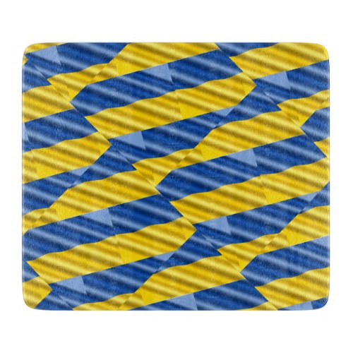 Blue and Yellow Ukraine Inspired peace anti war Cutting Board