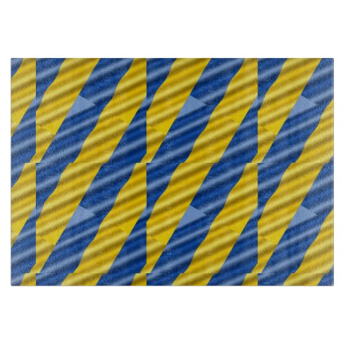 Blue and Yellow Ukraine Inspired peace anti war Cutting Board