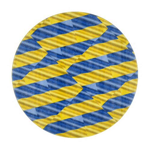 Blue and Yellow Ukraine Inspired peace anti war Cutting Board