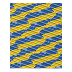 Blue and Yellow Ukraine Inspired peace anti war Faux Canvas Print