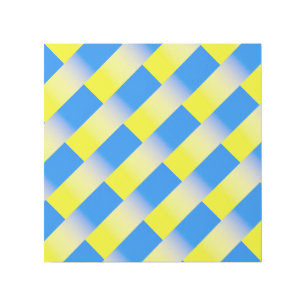 Blue and Yellow Ukraine Inspired peace anti war Gallery Wrap