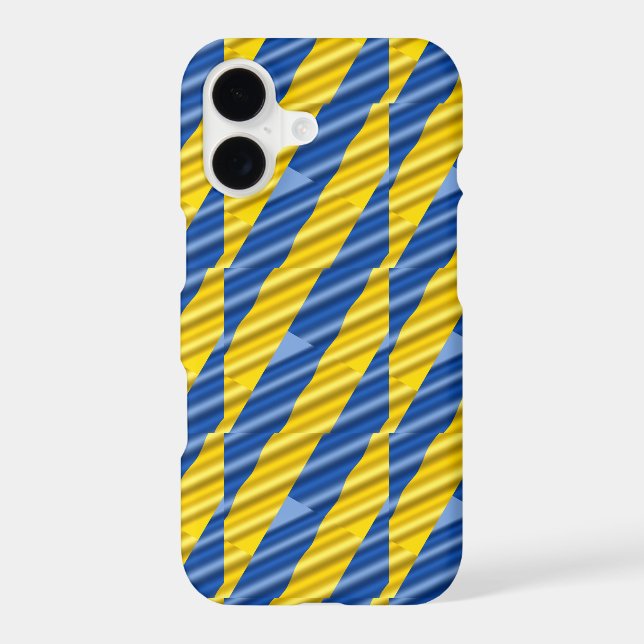 Blue and Yellow Ukraine Inspired peace anti war iPhone Case (Back)