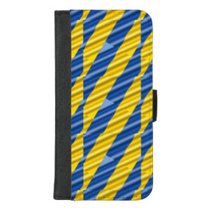 Blue and Yellow Ukraine Inspired peace anti war iPhone 8/7 Plus Wallet Case
