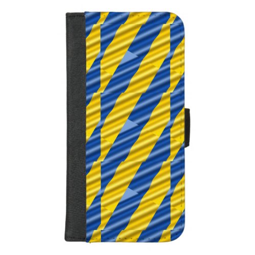 Blue and Yellow Ukraine Inspired peace anti war iPhone 87 Plus Wallet Case