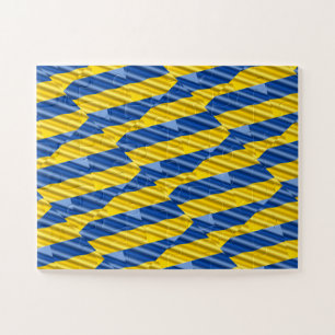 Blue and Yellow Ukraine Inspired peace anti war Jigsaw Puzzle