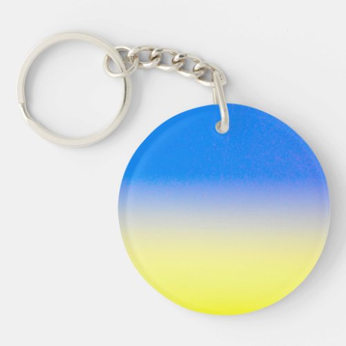 Blue and Yellow Ukraine Inspired peace anti war Keychain