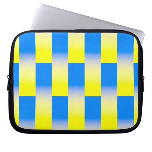 Blue and Yellow Ukraine Inspired peace anti war Laptop Sleeve