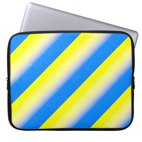 Blue and Yellow Ukraine Inspired peace anti war Laptop Sleeve