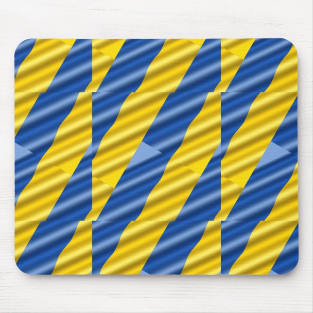 Blue and Yellow Ukraine Inspired peace anti war Mouse Pad (Front)