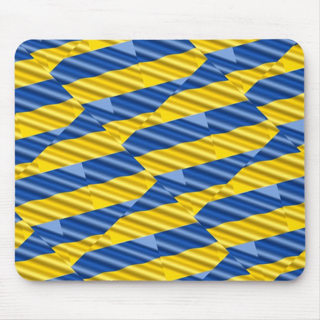Blue and Yellow Ukraine Inspired peace anti war Mouse Pad (Front)