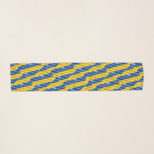 Blue and Yellow Ukraine Inspired Peace Anti War Scarf