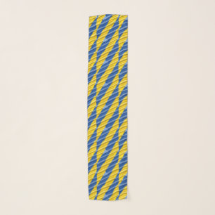Blue and Yellow Ukraine Inspired Peace Anti War Scarf