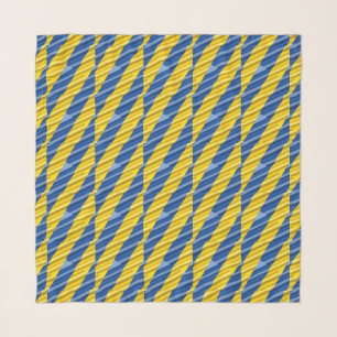 Blue and Yellow Ukraine Inspired Peace Anti War Scarf