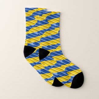 Blue and Yellow Ukraine Inspired Peace Anti War