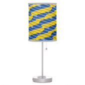 Blue and Yellow Ukraine Inspired peace anti war Table Lamp (Left)