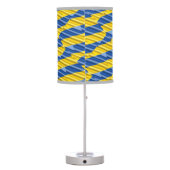 Blue and Yellow Ukraine Inspired peace anti war Table Lamp (Back)