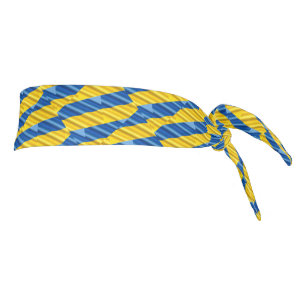 Blue and Yellow Ukraine Inspired peace anti war Tie Headband