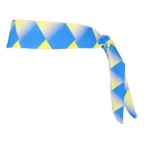 Blue and Yellow Ukraine Inspired peace anti war Tie Headband