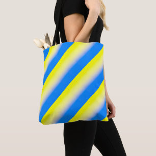 Blue and Yellow Ukraine Inspired peace anti war Tote Bag