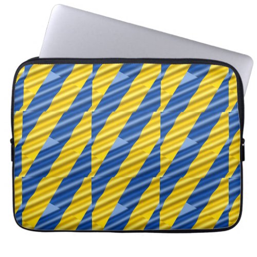 Blue and Yellow Ukraine Inspired Peace No War Laptop Sleeve