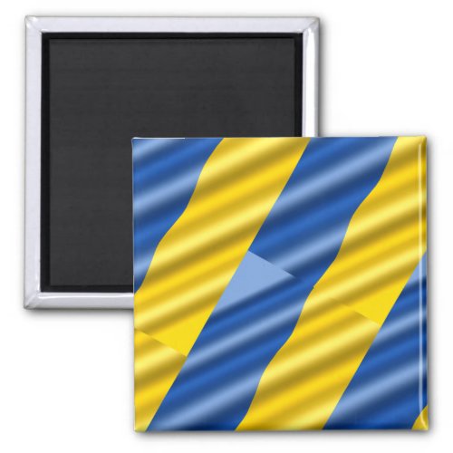 Blue and Yellow Ukraine Inspired Peace No War Magnet