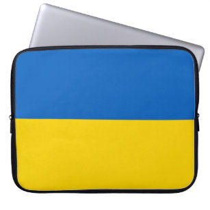 Blue and Yellow Ukraine Laptop Sleeve