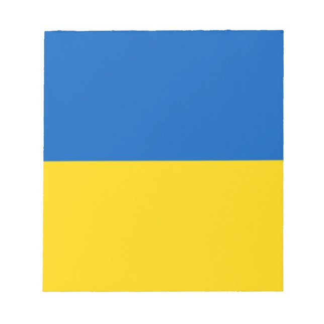 Blue and Yellow Ukraine  Notepad (Front)