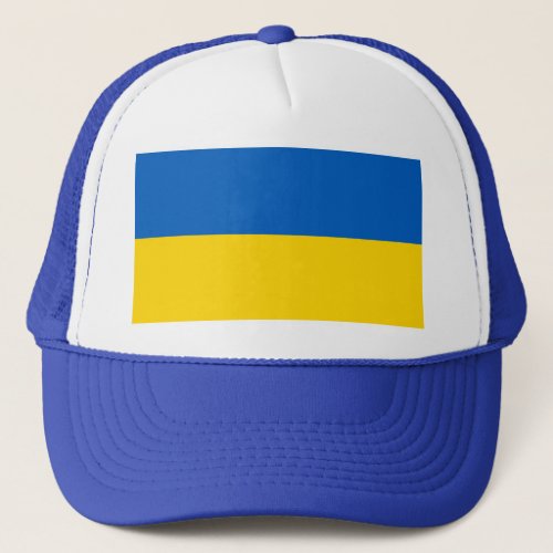 Blue and Yellow Ukraine Support Trucker Hat