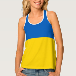 Blue and Yellow Ukraine Tank Top