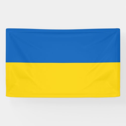 Blue and Yellow Ukrainian Banner