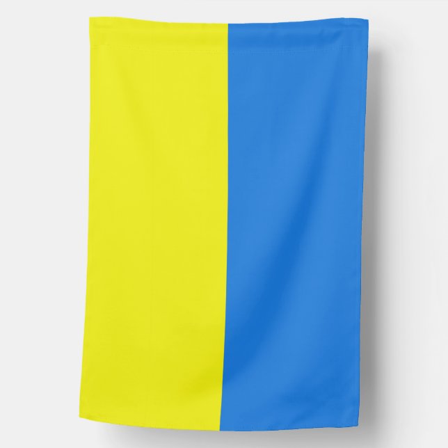 Blue and Yellow Ukrainian Bicolor House Flag (Front)