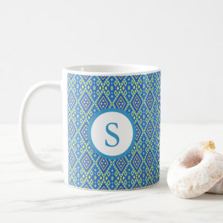 Blue and Yellow Vibrant Design Mug