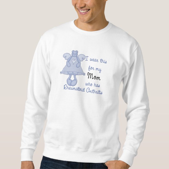 Blue Angel Bear : I wear for Mom RA Design Sweatshirt (Front)