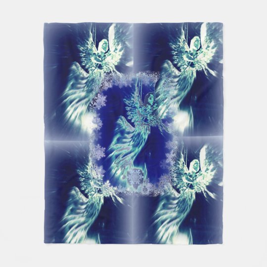Blue angel blanket, comforting throw version II