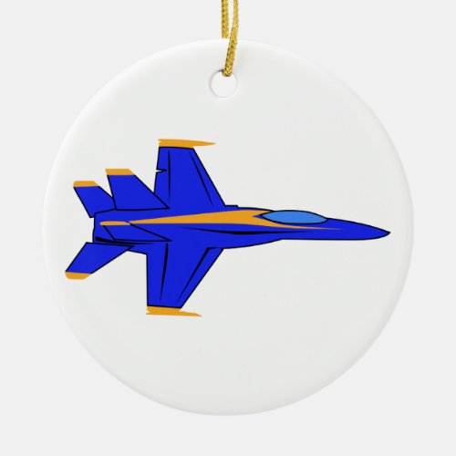 Blue Angel Ceramic Ornament