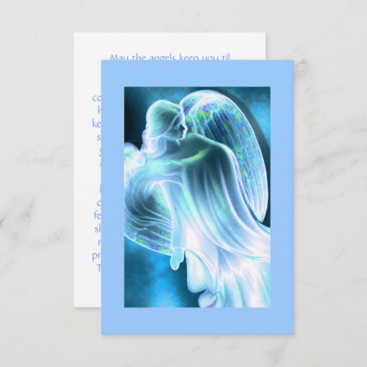 Blue Angel Comforting Prayer Card (Front/Back)