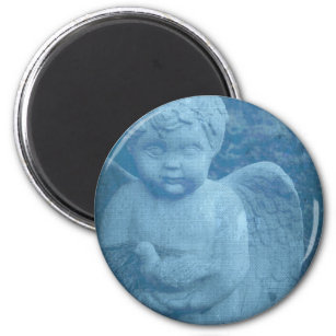 Blue Angel Digital Art Magnet