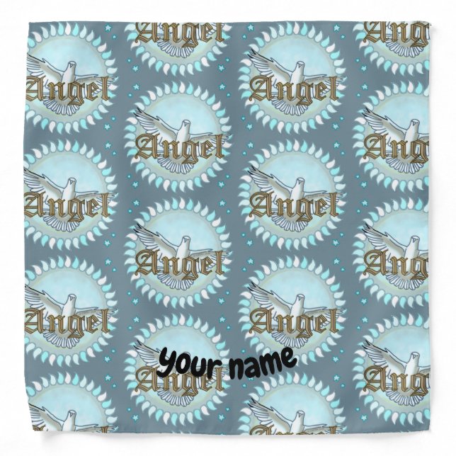 Blue Angel Dove  bandana (Front)