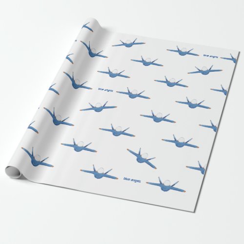 Blue Angel gift warp Wrapping Paper