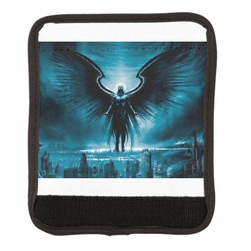 Blue angel luggage handle wrap