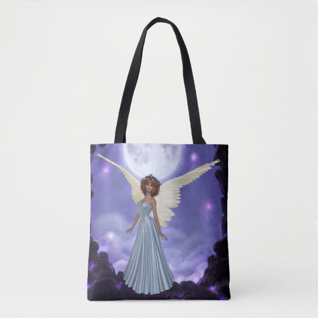 Blue Angel print all over tote bag (Front)
