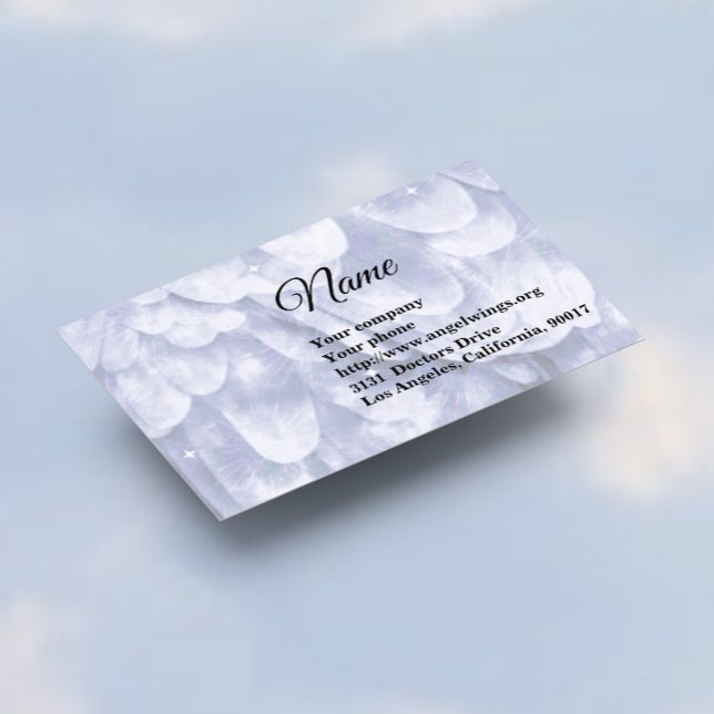 Blue Angel Wing Business Card (Creator Uploaded)