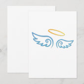 Blue Angel Wings with Halo (Front/Back)