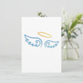 Blue Angel Wings with Halo (Standing Front)